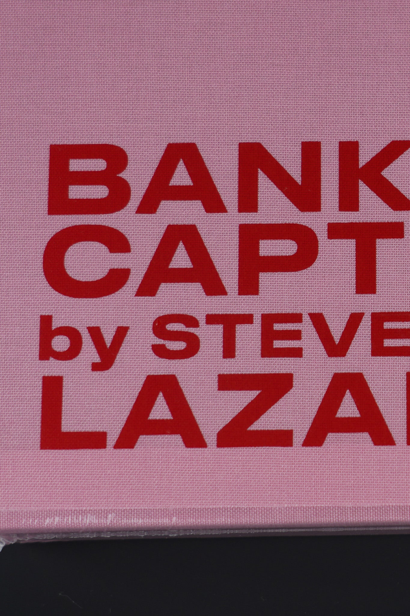 Close-up of the slipcase in Banksy Captured Volume 2 by Steve Lazarides, marking its exclusivity.